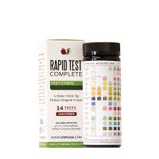 Rapid Test Complete Urinalysis Test Strips 100 Tests Uti Strips Kidney Gallbladder Ph Glucose And Liver Function Walmart Com Walmart Com