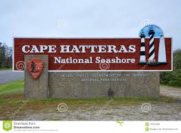 Sign Of Cape Hatteras National Seashore Nc Usa Editorial