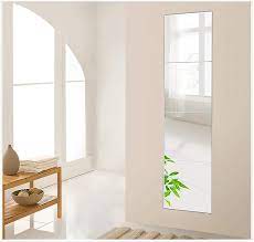 We specialise in high quality full length leaner & oversized & extra large mirrors. Beauty4u 4 Piece 12 Inch Wall Mirror Full Body Mirror Wall Mounted Frameless Mirror Hanging Door Mirror Home Workout Gym Mirror For Wall Glass Mirror Tile Self Adhesive Amazon Co Uk Kitchen Home