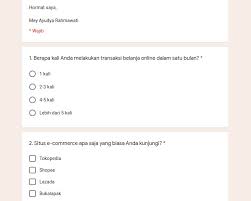 Maybe you would like to learn more about one of these? Contoh Kuesioner Google Form Bisa Untuk Penelitian Skripsi