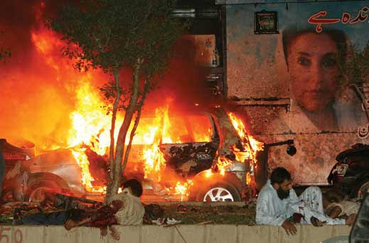 Karachi Bomb Blasts Mar Bhutto's Homecoming