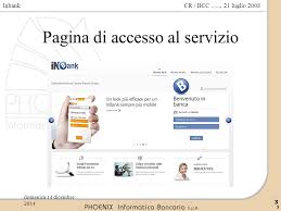 Da qui puoi accedere ai diversi servizi collegati alla scuola che richiedono una autenticazione personale. Presentazione Servizio Inbank Cr Bpv Luglio Ppt Scaricare