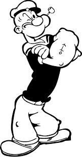 Popeye Cartoon Vector Popeye Cartoon Cartoon Drawings Cartoon Sketches