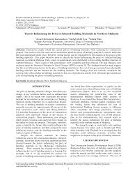 Prices of restaurants, food, transportation, utilities and housing are included. Https Journal Ucts Edu My Home Articledownload Articleid Bjost020103