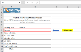 How to convert a capital letter to a lowercase letter in excel. Converting Text To Its Proper Case