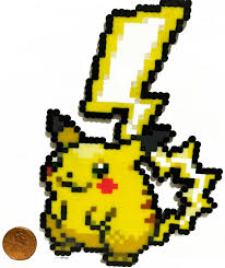 Pikachu Gigantamax Pokemon Mini Bead Sprite Perler Artkal Pixel Art Retro Pixel Art Pixel Art Pokemon Pikachu Art