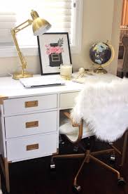 How To Style Your Office Like A Boss Gold Desk Lamps Gold Desk Drawing Desk