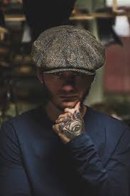 Peaky Blinders Vintage Harris Tweed Newsboy Cap Sterkowski Shelby Birmingham Mens Dress Hats Peaky Blinders Cap Peaky Blinders