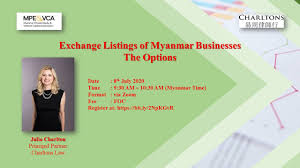 Webinar Exchange Listings Of Myanmar Businesses The Options In 2020 Myanmar Business Webinar