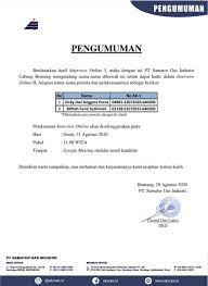 Check spelling or type a new query. Pengumuman Interview Pt Samator Gas Industri Akurasi