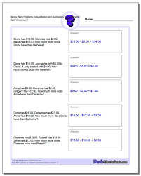 money word problems