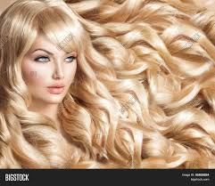 It is better to keep the bangs short to maintain proportion with the overall length of the hair. Beauty Blonde Woman Image Photo Free Trial Bigstock