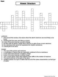 Check spelling or type a new query. Atomic Structure Worksheet Crossword Puzzle By Science Spot Tpt