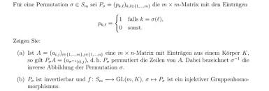 We did not find results for: Permutationsmatrix Und Homomorphismus Mathelounge