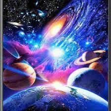 Galactic Rainbow Space Art Galaxy Wallpaper Space Planets