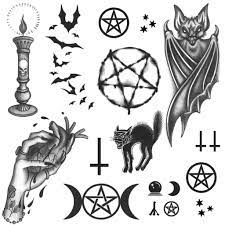 Education degrees, courses structure, learning courses. Witchcraft Tattoo Set Tattoo Icon
