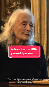 108-year-old Eileen Kramer would like to give you some life advice #fyp  #quotes #advice #macmillanaus
