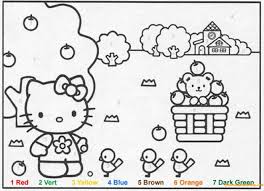 Get your free printable hello kitty coloring sheets and choose from thousands more coloring pages on allkidsnetwork.com! Hello Kitty Color By Number Coloring Pages Cartoons Coloring Pages Coloring Pages For Kids And Adults
