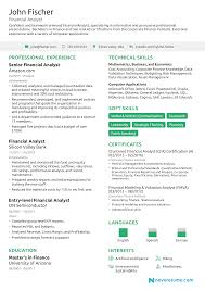 Focused ability to build targeted solutions, develop client relationships and grow profits. Financial Analyst Resume The Ultimate 2021 Guide