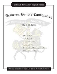 2023 Southeast High School Academic Honors Convocation by Lincoln Public  Schools