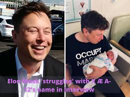 He is the founder, ceo, cto, and chief designer of spacex; Elon Musk X Ae A 12 Sounds Like A Password Elon Musk Forgets X Ae A 12 S Name In An Interview Goof Up Amuses Netizens Trending Viral News
