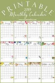 Tahun 2019 bakal berakhir dan tahun 2020 akan mendatang! Free Printable Calendar 2019 Monthly Calendar Monthly Calendar Printable Free Printable Calendar Monthly Free Printable Calendar
