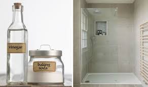 Not to worry, the alkaline in the baking soda and the acetic acid in the vinegar combined will create an explosive effect. Use Baking Soda To Clean Your Shower Door Or Screen And Prevent Disease Express Co Uk