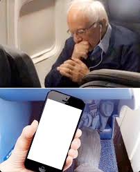 Explore and share the latest bernie sanders pictures, gifs, memes, images, and photos on imgur. Bernie Sanders Looking At Phone Meme Template