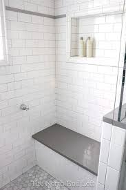 64 Ideas For Farmhouse Small Bathroom White Subway Tiles White Tile Shower Tile Shower Niche Bathroom Closet Designs