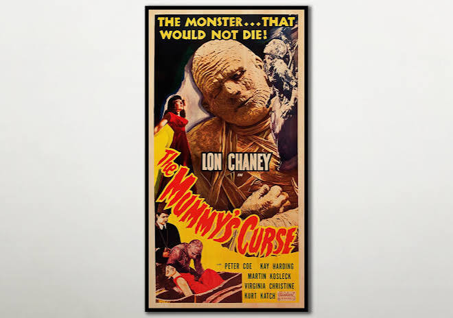 The Mummy's Curse Extra Large WOOD PRINT Poster, Perfect Wall Art of  American Terror Movie Posters on WOOD for Lon Chaney Jr. Film Supporter -  Etsy