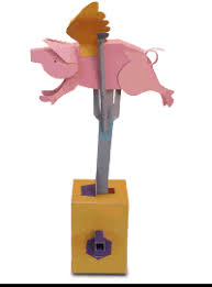 Rob Ives Www Robives Com Flying Pig Paper Sculpture Paper Toys