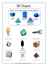 When teaching the properties of 3d shapes, it is worth having a physical item to look at as you identify and count each property. 3d Shapes Worksheet Or Homework Teaching Resources