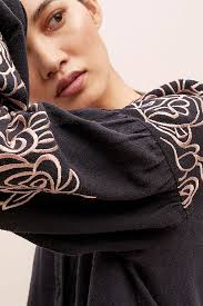 Flo Embroidered-Silk Blouse