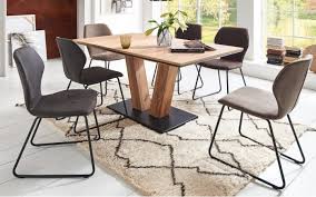 Stuhlgruppe Milton In Eiche Terra Schwarz Esszimmer Innenarchitektur Inneneinrichtung