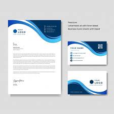 Then plaster your new logo on stationery, including envelopes and letterheads. Professional Creative Letterhead And Business Card Template Business Cards Vector Templates Vector Business Card Letterhead