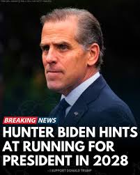 During a recent interview with YouTuber Andrew Callaghan, Hunter Biden  hinted at a potential run for president in 2028. He said, “If I became  President in two years from now, or four
