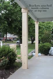 Most affordable post wrap yet! Diy Craftsman Style Porch Columns Shades Of Blue Interiors