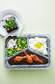Fast dinner idea for sick days! Tv Dinner Sheet Cake The Cake Blog