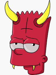 Bart simpson little devil