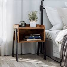 The most common table de chevet material is metal. Vasagle Table De Chevet Vintage Avec Compartiment Rustique 42 X 35 X 52 Cm L X L X H Pieds En Metal Table De Nuit Achat Vente Chevet Songmics Table
