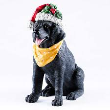 Gallery wrap canvas, framed fine art prints, framed canvas art Christmas Black Labrador Retriever Statue Kirklands