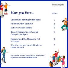 Check The Activities Listed Above And Add Your Points If You Score More Than 25 Kudos If Not Th Adventure Activities List Of Activities Travel Inspiration