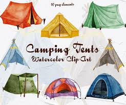 Camping Tents Clipart Tents Watercolor Clipart Wild Camping Watercolor Tent Clipar Camping Clipart Tree House Watercolor Clipart Clip Art Camping Clipart