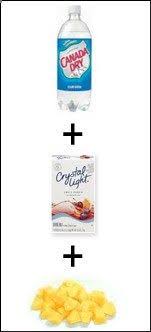 Club Soda Crystal Light Fruit Punch Mix Pineapple Chunks Fizzy Fruity Pineapple Pu Hungry Girl Recipes Delicious Healthy Recipes Three Ingredient Recipes