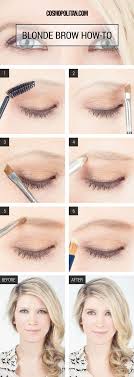 They can change the way your face looks by lifting your eyes or narrowing or widening your face. Eyebrow Makeup For Blonde Girls How To Fill In Blonde Eyebrows