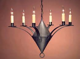 Primitive Antique Tin Chandelier Handmade Lighting Fixtures