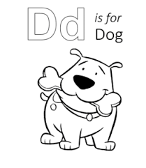Educational & preschool coloring pages. Learning Letter D In The Alphabet Playing Learning