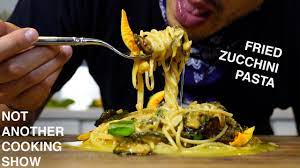 Shaved squash salads are perhaps the simplest way to savor this vegetable in all its shapely varieties. Authentic Spaghetti And Fried Zucchini Pasta Spaghetti Alla Nerano Youtube