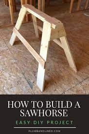 How To Build A Sawhorse Saw Horse Diy Sawhorse Plans Sawhorse