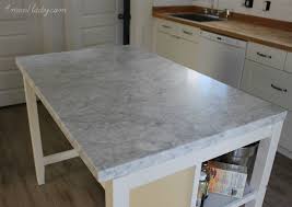 Varde base cabinet into an breakfast bar island. Deerlylost Ikea Kitchen Island Hack